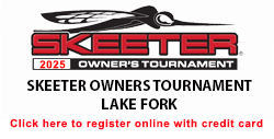 2025 Skeeter Owner's Tournament Entry Form