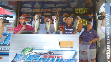 Shonn Blassingame & Cody Burdine take home a new Skeeter ZX 20 Yamaha SHO 225, Minn Kota/Humminbird at the Toledo Bend Championship.