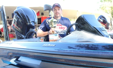 Allen Teague, Athens, TX tops over 1100 anglers at the 12th annual Berkley Big Bass on lake Fork and takes home a new Skeeter ZX 200-Yamaha-Lowrance-Power Pole.