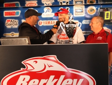 8th Annual Berkley Big Bass on Lake Fork..Randy Hooker of Navada, TX tops over 800 anglers with a 8.58 & takes home a new Skeeter ZX 200 - Yamaha 200 SHO - Minn Kota - Humminbird Rig 