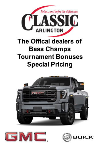 Classic Arlington GMC-BUICK and Bass Champs sign new 6 year partnership.  Bonus programs & Special pricing.