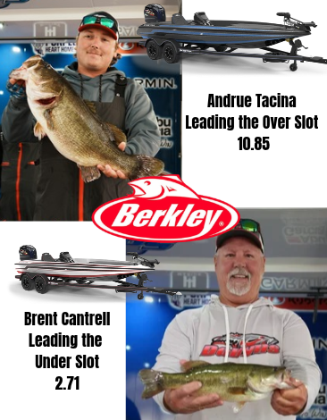 CURRENT LEADERS! BERKLEY BIG BASS DAY 1