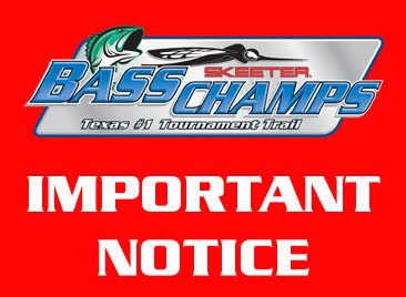 New Notice:  The 2/20  Lake Amistad tournament  has been postponed.  New date will be announced asap. 