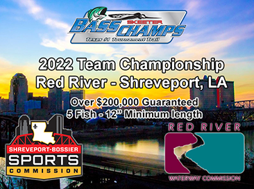 Team Championship headed back to Red River in Shreveport. Over $200,000 Guaranteed