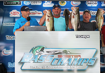 William Flournoy & James Chumley Win over $60,000 at the Techron TX Shootout on Rayburn. Top a record 286 teams with 33.02 lbs.